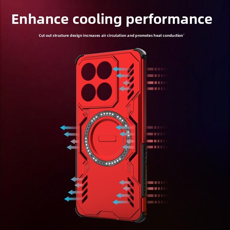 Magnetic Cooling Protective Phone Case With Shockproof And Anti Fingerprint For Mobiles