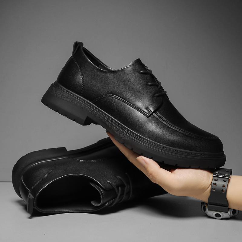 Fashion 2024 Leather Men Shoes Luxury Trendy Casual Slip on Formal Loafers Men Moccasins Italian Black Male Driving Shoes Sneakers