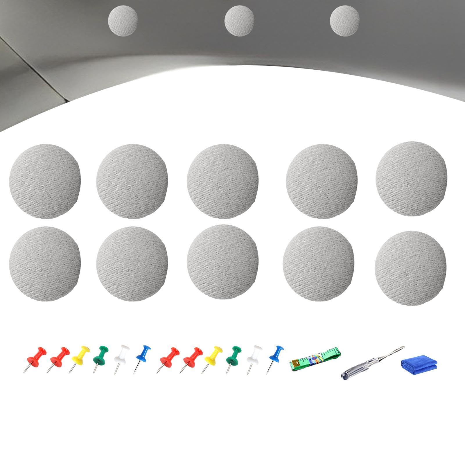 

Car Roof Headliner Repair Button - 10 Pcs Auto Roof Snap Rivet Retainer Headliner Please refer to the description серый