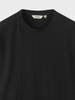 ZIOZIA Men'S Crease Round Short Sleeve T-Shirt_Black