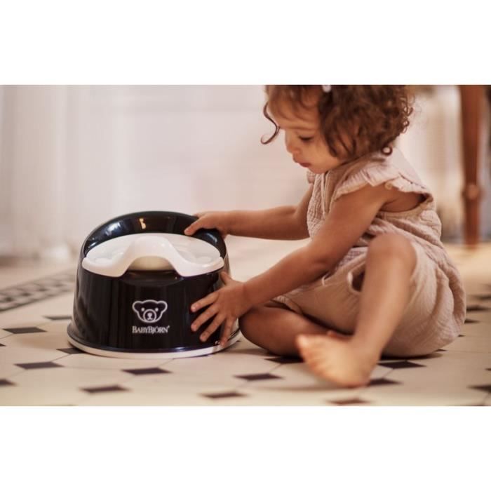 Pot smart - babybjorn - noir/blanc - petit pot pratique - conçu en suède