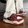 Sofa & Cat / Guochao Dreadlocks Wine Red Unisex Casual Low-Top Sneakers