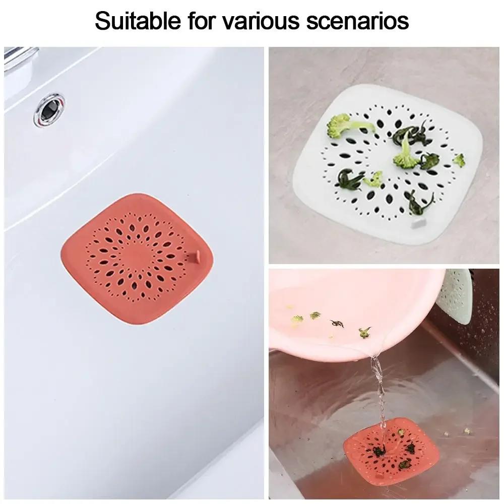 Floor Drain Bathroom Sink Drain Hair Catcher Kitchen Sink Drain Strainer Cover Bathtub Floor Filter Sewer Outfall Filter