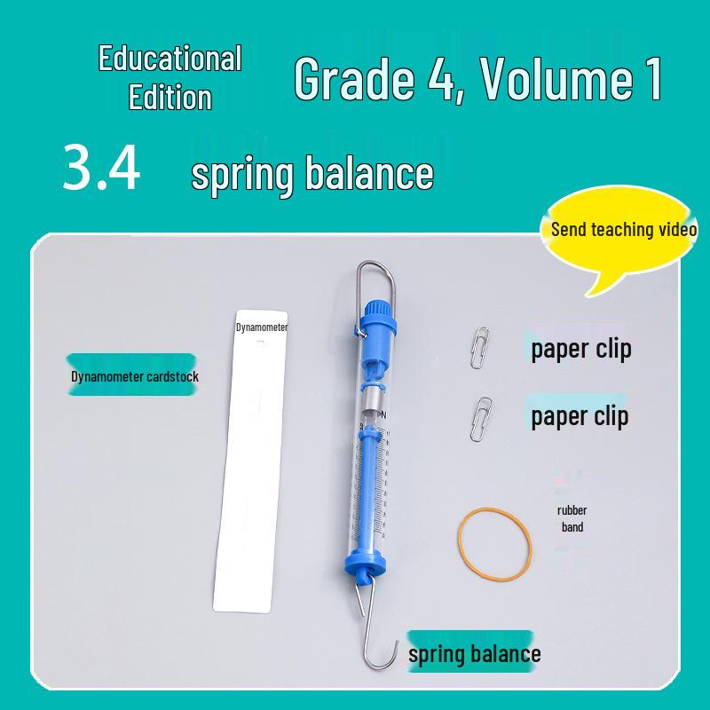 

Набор для научных экспериментов для 4 класса: Издание учебника за первый семестр с пружинным динамометром