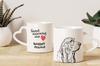 Basset Hound - Cup with a Dog, Adorable Cup with a Heart-shaped Handle, Universal Gift from the Art-Dog Brand
