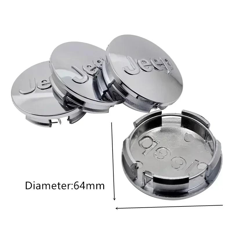 CLW1 56/64mm Car Wheel Center Hubcaps Cover Badge Accessories for Jeep Patriot Tj Compass Liberty Renegade Grand Cherokee Commander