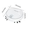Smart Robot Vacuum Cleaner with Suction Robot Vacuum and Mop with Rubber Brush for Pet Hair Carpets and More