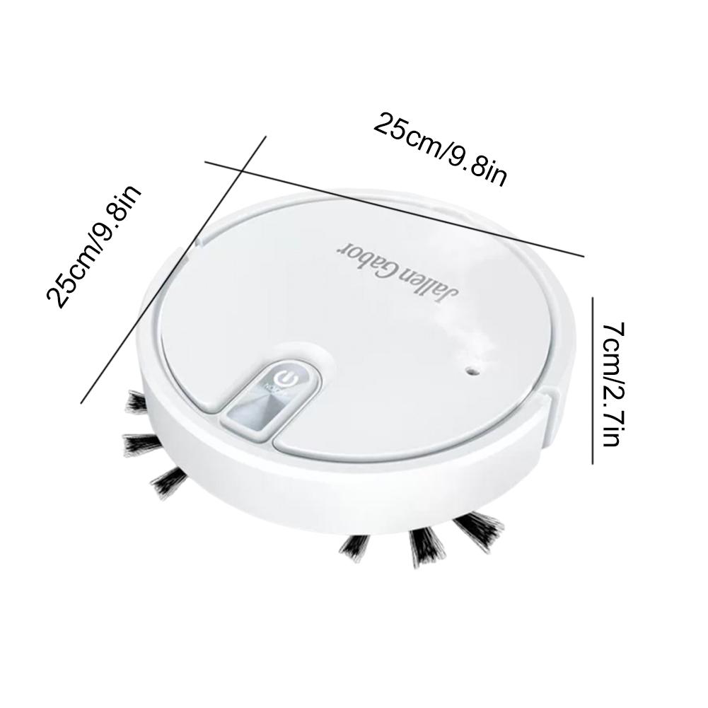 Smart Robot Vacuum Cleaner with Suction Robot Vacuum and Mop with Rubber Brush for Pet Hair Carpets and More
