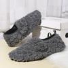 Unisex Velvet-Lined Cotton Shoes & Home Slippers, Sizes 20-47