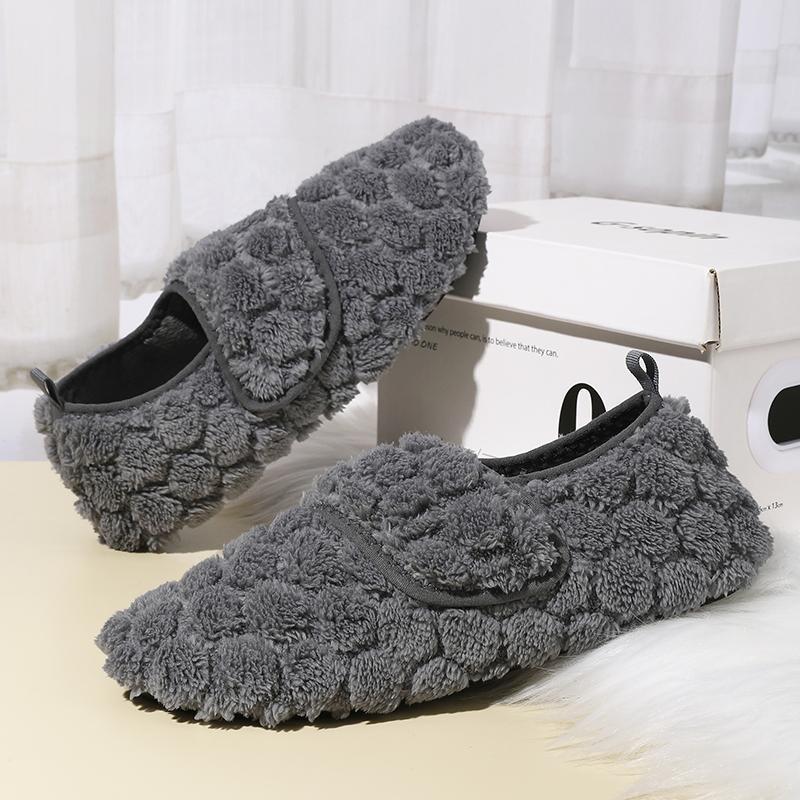 Unisex Velvet-Lined Cotton Shoes & Home Slippers, Sizes 20-47
