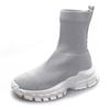 Knit Socks Boots Womens Fashion Trends New Sports Shoes Platform Chelsea Slip-On Casual Elegant Black Sneaker