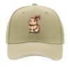 Cute Standing Capybara Ponytail Cartoon Animal Illustration Sandwich Baseball Cap Unisex Women Sun Cap Outdoor Workouts Hat