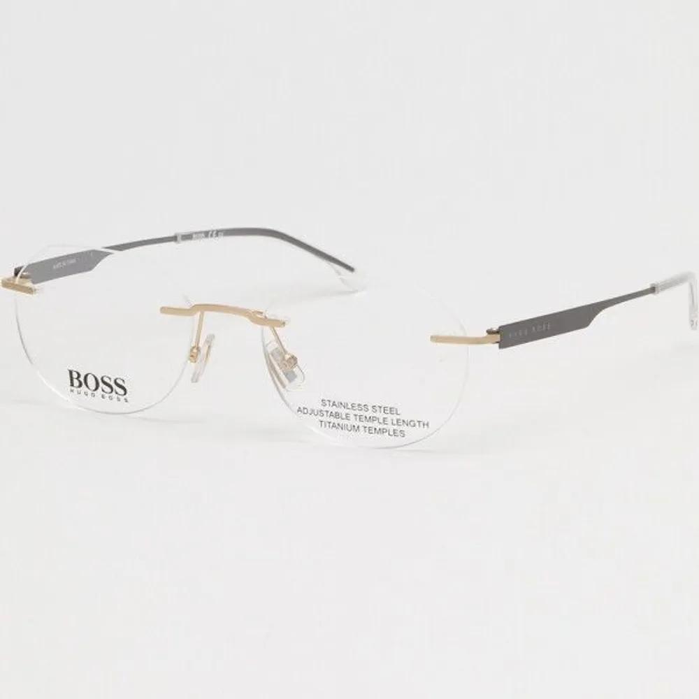 [Hugo Boss] Hugo Boss Titanium Eyeglass Frames BOSS1265D AOZ Rimless Ultra-light Temples