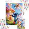 Stitch and Bunny Diamond Painting Art Set Handmade Cross Stitch DIY Diamond Art Home Bedroom Wall Decor Gift