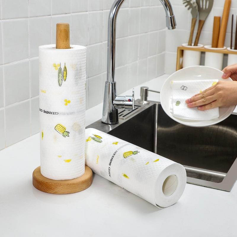 Lazy Rag Wet and Dry Household Cleaning Kitchen Supplies Paper Thickened Disposable Dish Cloth Household Non-woven Towel