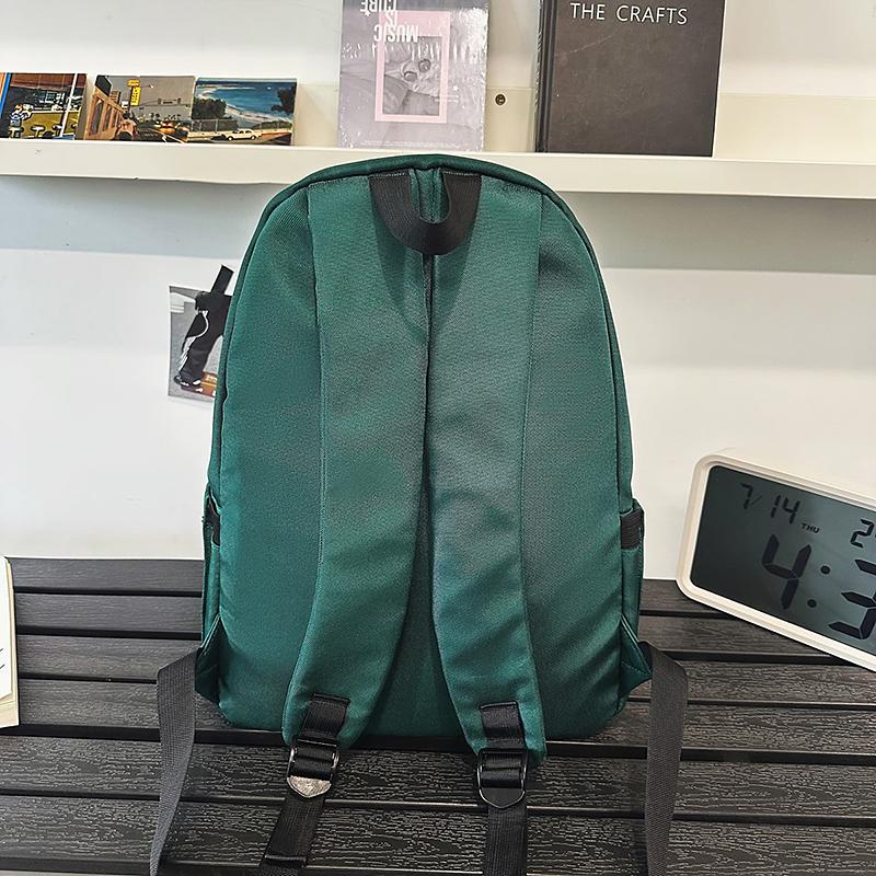 Middle School Student Schoolbag Women's Large Capacity Backpack Letter Print Men Outdoor Backpack