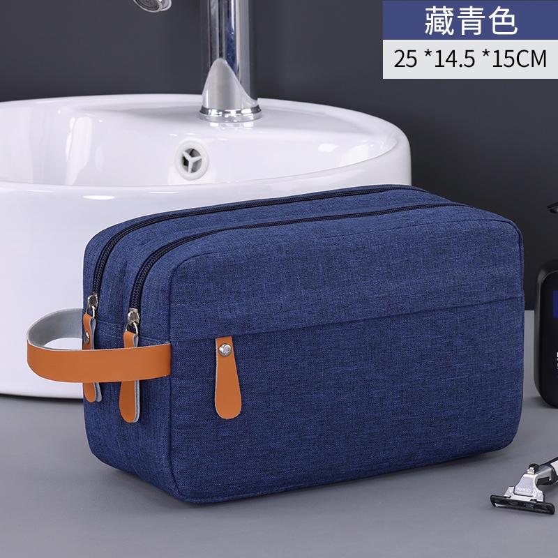 Reis Washbag Ophangbaar Dubbellaags Heren Cosmetische Tas Waterdichte Make-up Pouch Scheertas Voor Zakenreis Toiletartikelen Tas
