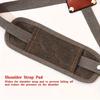 Durable Cotton Canvas Apron w/ Pockets for Woodworking, Electrician, Gardening. Adjustable Leather Straps & Metal Buckles.
