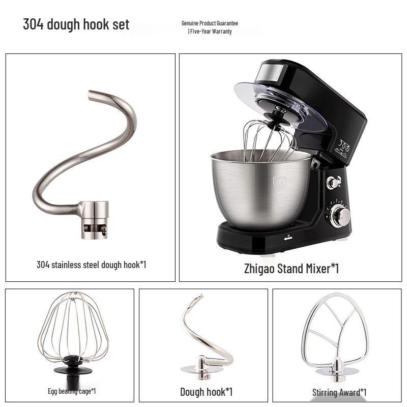 ZuanChu Multi-Functional Home Chef Mixer: Electric Dough Kneader, Egg Beater, Cream Blender