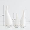 Modern Minimalist White Ceramic Vase - Decorative for Dried Flowers & Table Decor