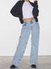 Jeans dritti in denim da donna di alta qualità europei e americani