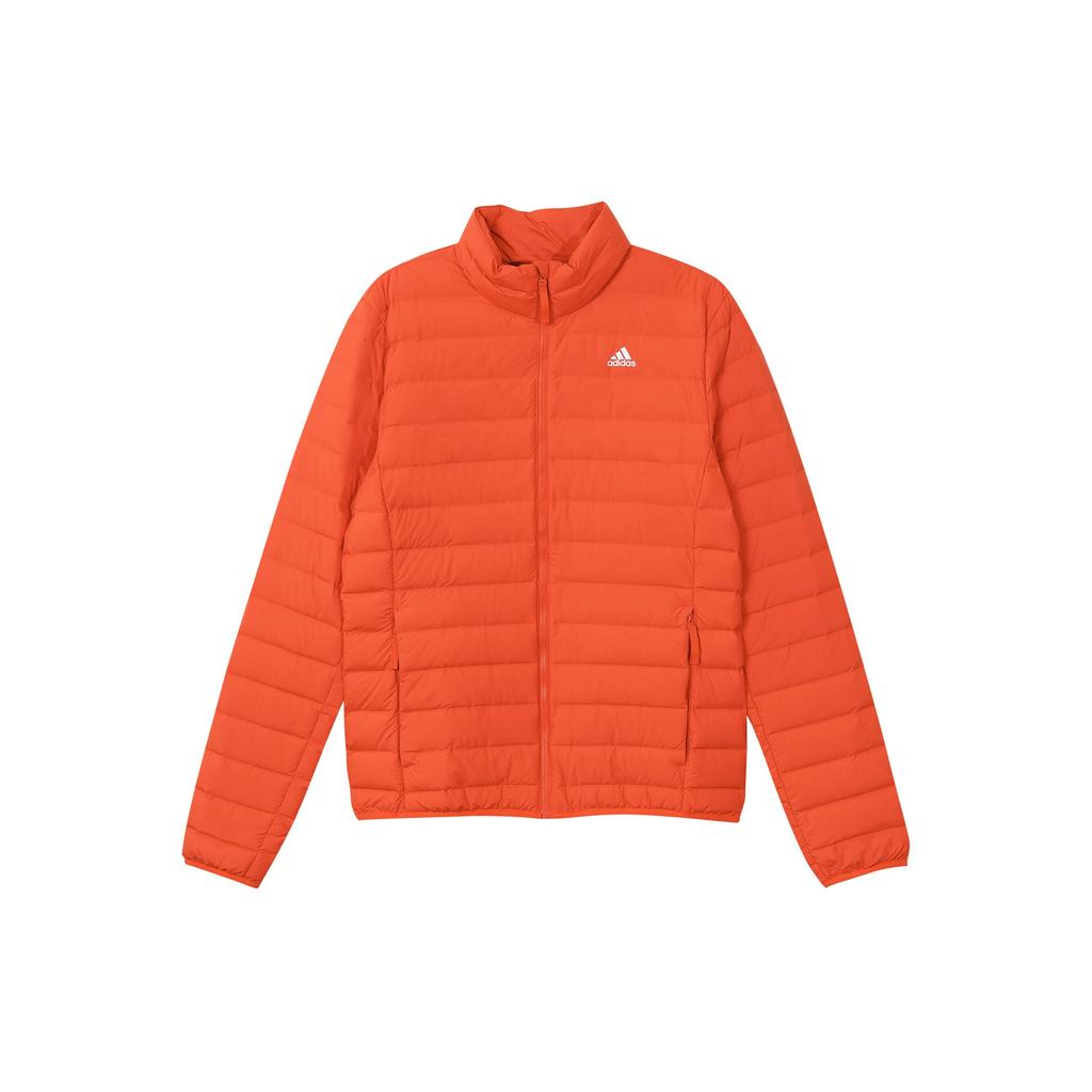 Adidas Originals Trefoil Casual Sports Stand Collar Warm Down Jacket Winter Men Outerwear Orange Yellow FH6633