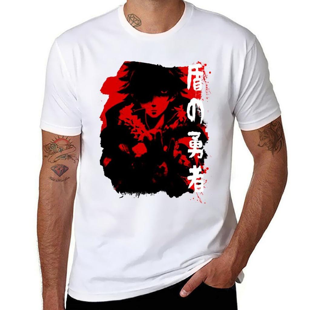 Naofumi The Cursed Hero T-Shirt Anime T Shirts Oversize T Shirts for Man Cotton T-Shirt