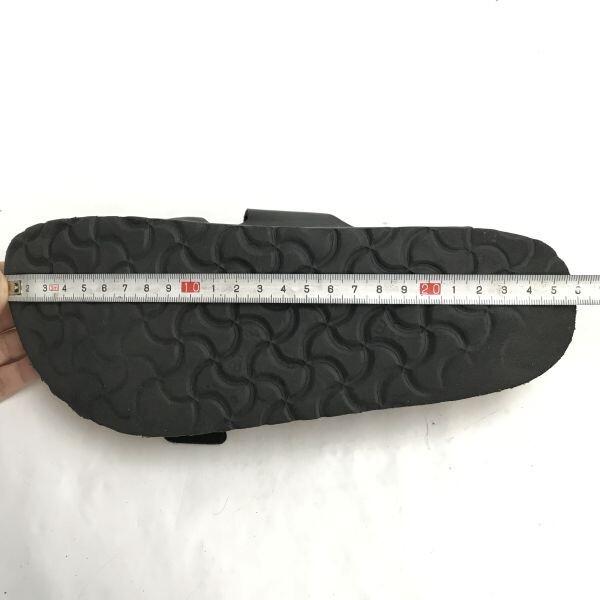 BIRKENSTOCK Arizona Flat Leather Sandals 24.5 Size 38 Black Made in Germany Shoes Trainers(USED)