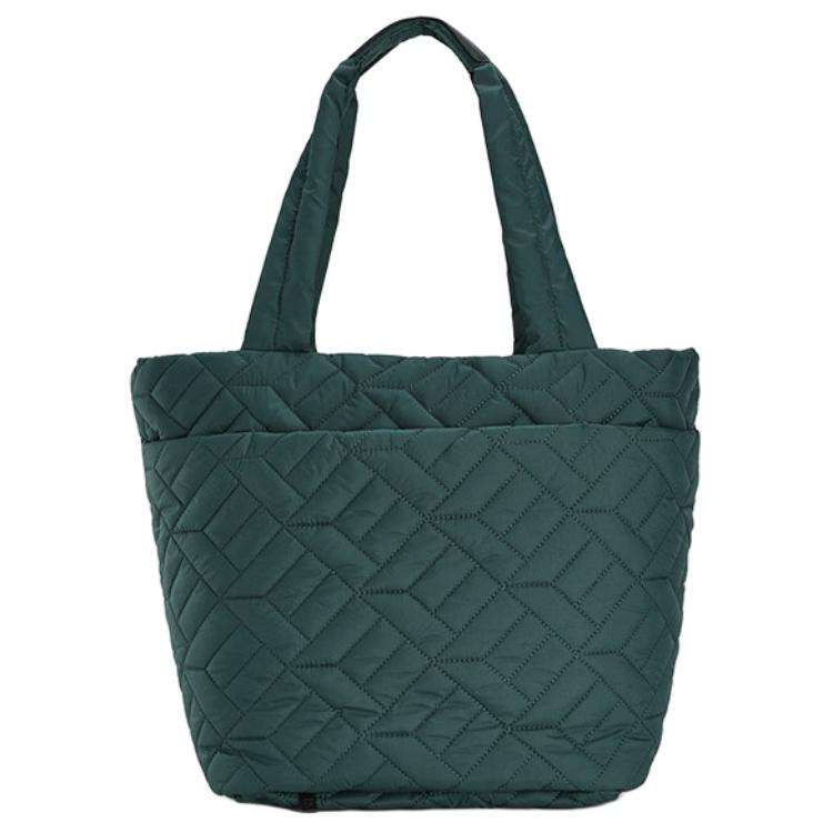 Fila Fitness Sports Casual Zipper Tote Bag Shopping Handbag Large Women tote bags Mountain-Wall-Green A13W441162FKK