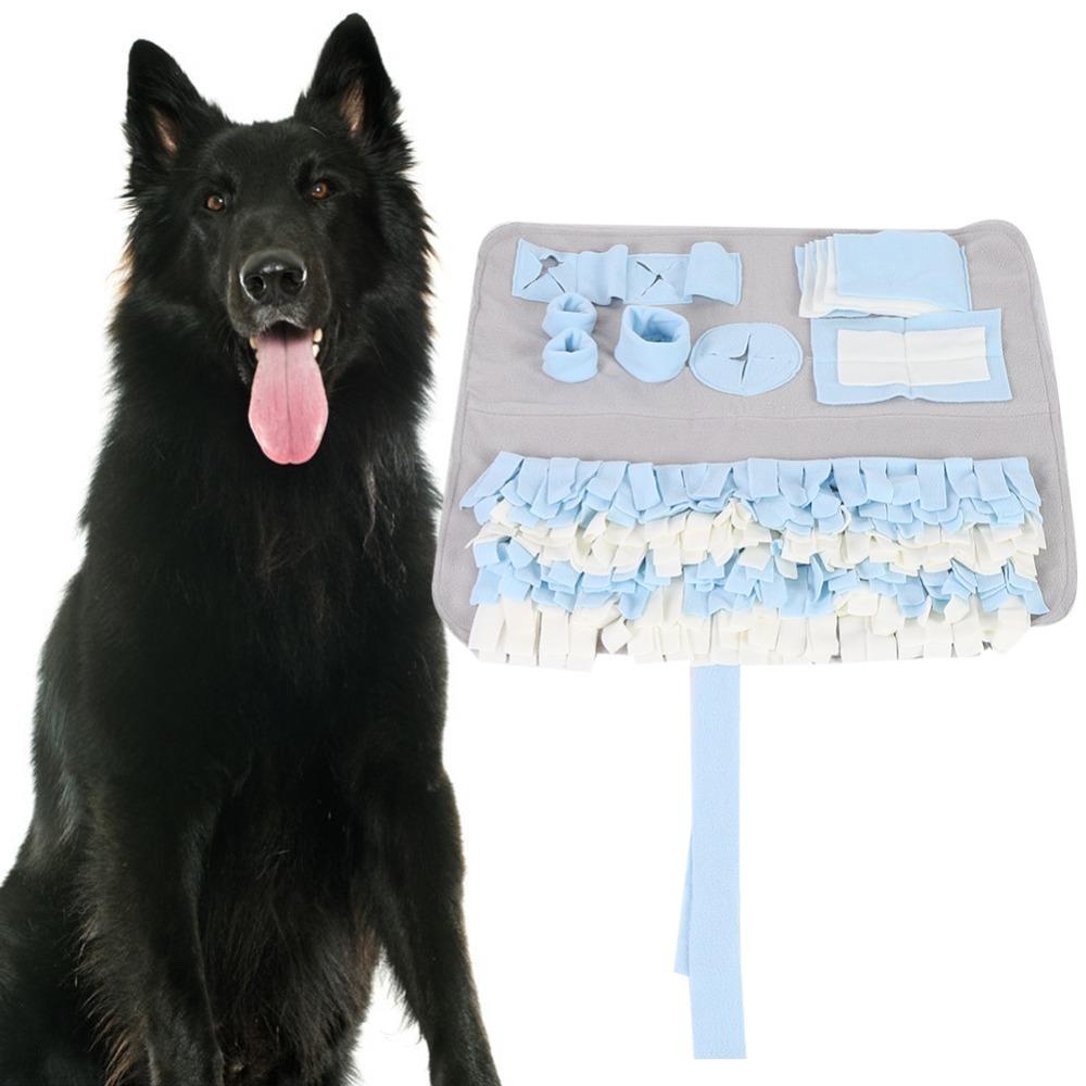 Multi Layer Strips Dog Snuffle Mat Washable Surface Slow Feeding Mat  Slow Down Eating