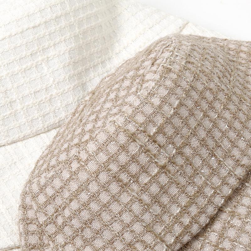 Korean Casual Versatile Hat for Women In Autumn and Winter New Windproof Fisherman Hat Fashionable Plaid Big Head Circumference Face Small Basin Hat