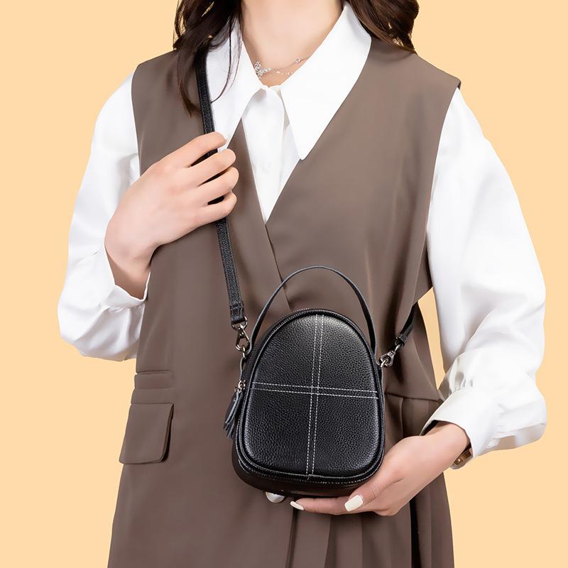 A Simple and Versatile Single-shoulder Crossbody Small Bag for Women, A Fashionable Multi-layered Shell Bag