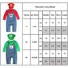 Super Mario Luigi Cosplay Romper Jumpsuit Hat Set Birthday CostumeA