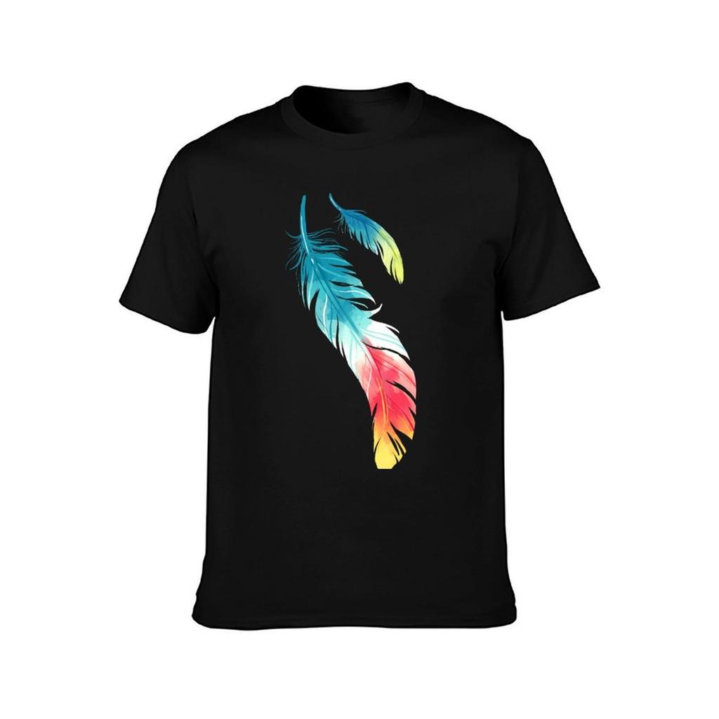 Feather TShirt Fitness Quick Dry Short Sleeve Top