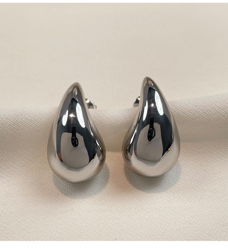 European and American environmental protection CCB water drop earrings light luxury cold wind high texture 2025 ears