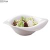 European Style Pure White Ceramic Salad Bowl Snack Dessert Bowl White Porcelain Dishes Kitchen Tableware Dining Table Decoration