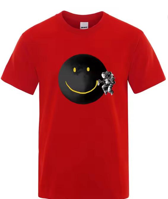 Summer Unisexs TShirt High Quality Cotton Funny Spaceunisex Printing Casual Loose ONeck Unisex Short Sleeve TShirt Male Tee Tops