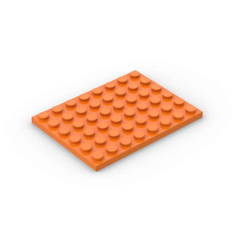 10pcs DIY Building Blocks Thin Figures Bricks 6x8 Dots 12Color Educational Creative Size Compatible With 3036 Toys for Children