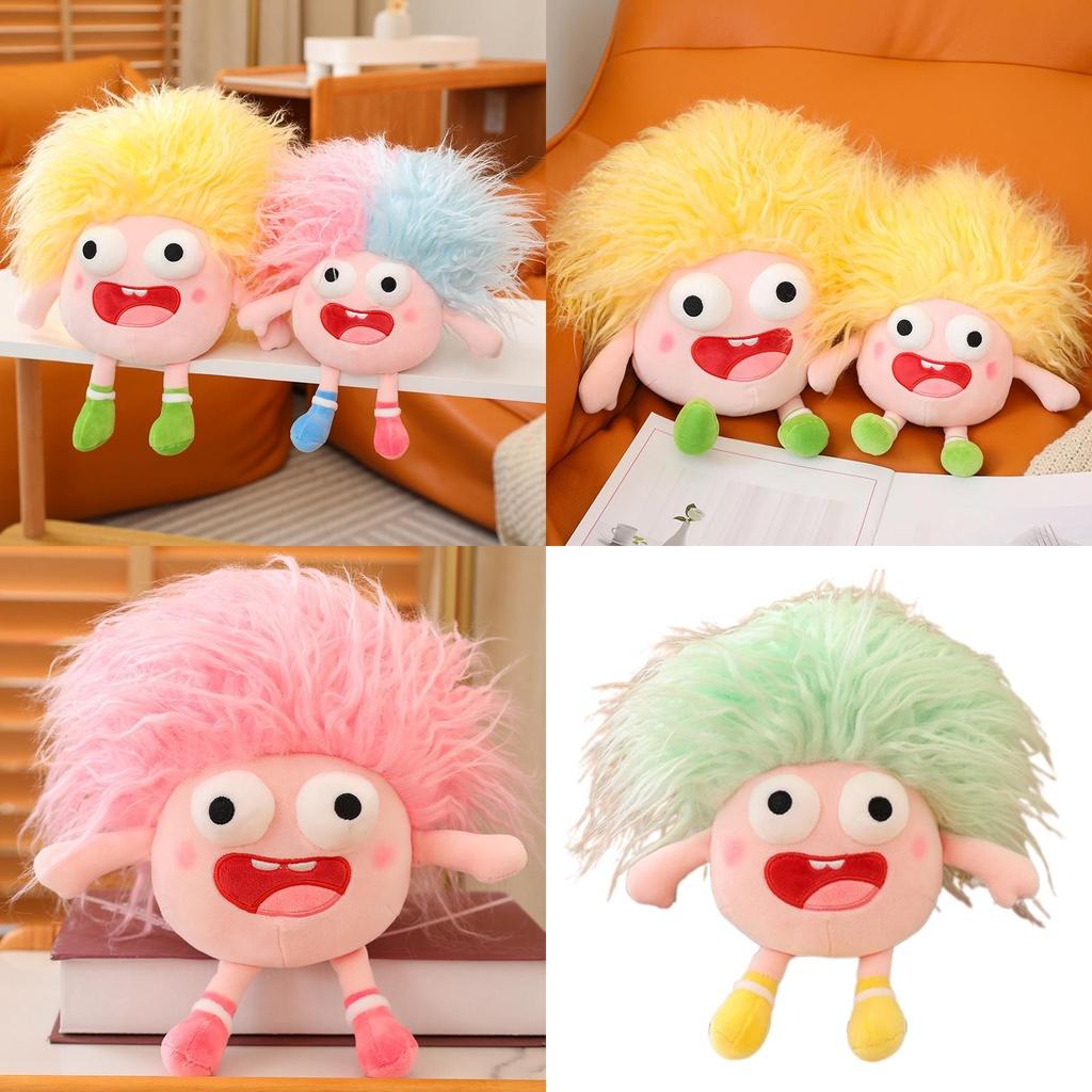 Funny Plush Toy With Big Eyes And Fluffy Hair Perfect For Diy Ugly Dolls In Stock