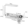 Sink Drain Rack Stainless Steel Storage Organizer Drain Basket Multifunctional Sponge Organizer Storage Shelf Kitchen Gadgets