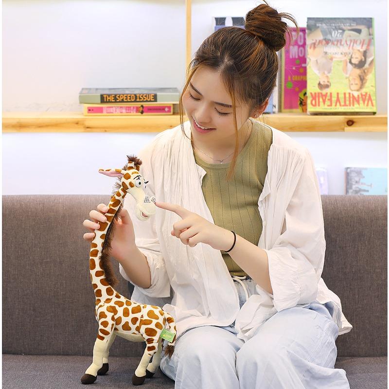 

Мадагаскарский олень кукла Симуляция жирафа Плюшевая игрушка Большая кукла Тряпичная кукла Подарки для детей 35Cm