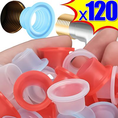 10/120PCS Silicone Sealing Gaskets for Faucet Leakage Leak-proof Rubber Pipe Hose Sealer Washer Gasket Seal for Plumbing Plugs