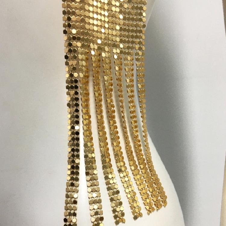 Full Sequins Choker Wide Long Collars Neck Tie Scarf Party Evening Costume