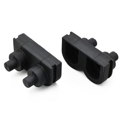 Daytona 29699 Kit de Sous-Borne D-UNIT pour Moto, Produit de Réparation, Capuchon de Protection de Fil, Lot de 2, Noir