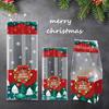 50PC Durable Material Home Snowflake Pattern Holiday Treat Bags for Cookies Parties Christmas Bags Gift 2 Sizes