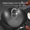 KOBACH Pure Titanium Lightweight Uncoated Stir-Fry Wok