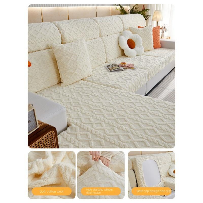 Sofa Wohnzimmer Sofabezug All-inclusive Universelles Set Vier Jahreszeiten Universelles Sofakissen Faules Elastisches Sofahut