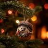 Seasonal Tree Ornaments Forest Animal Acorn Hanging Ornament, 2D Acrylic Flat Printed Thoughtful Christmas Gifts Decor for Christmas, Woodland