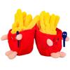 Creative French Fries Plush Toy Keychain with Detachable Claw - Cute Couple Bag Charm