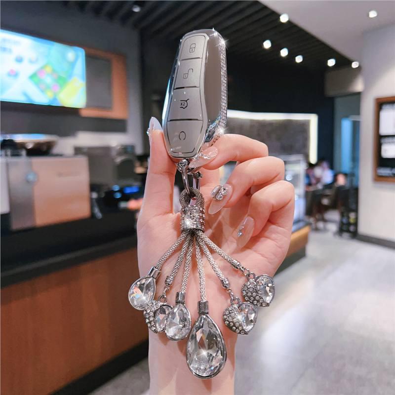 BYD Dolphin Key Cover & Woman's Car Buckle Bag for Han Song Plus, Tang DMMI, Qin Pro, Yuan E2, MX.